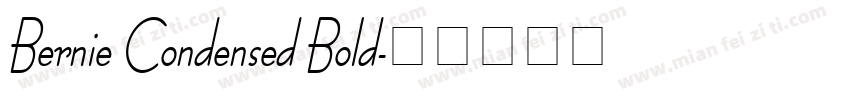 Bernie Condensed Bold字体转换